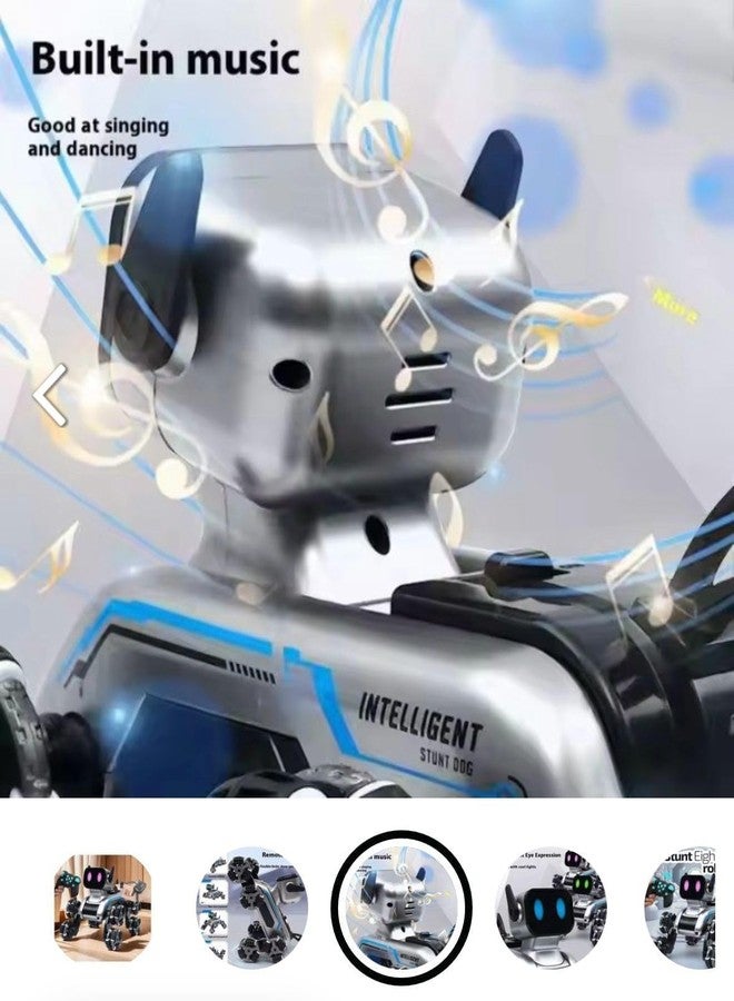 Brighterbee Remote Control Robot Dog Toy for Kids,2.4Ghz 8WD Gesture Sensing Stunt Rc Cars with Music & Light,Children Birthday Gift for 6 to12 Years Kids - Image 4